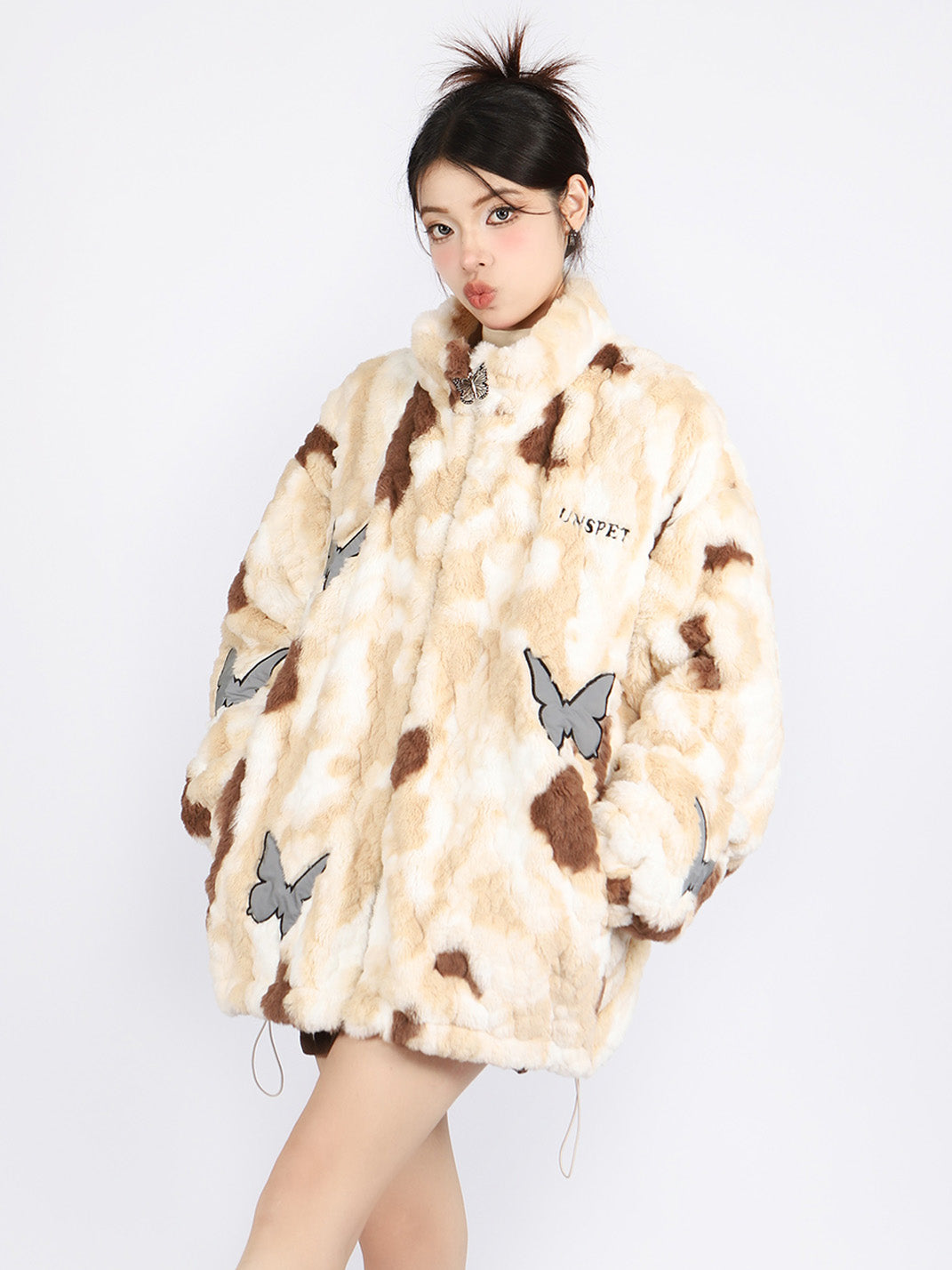 Margot | Tie Dye Butterfly Lambswool Coat