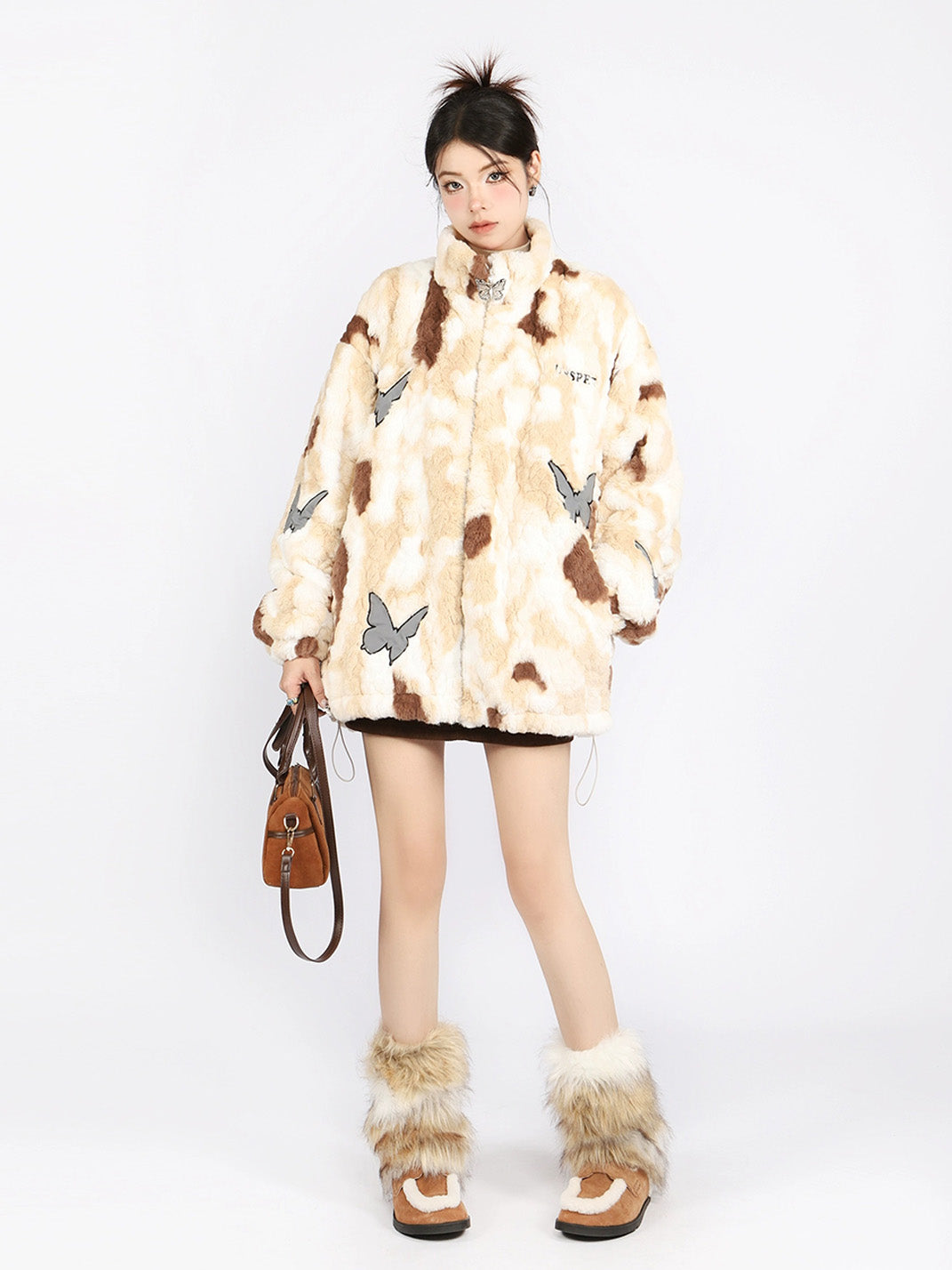 Margot | Tie Dye Butterfly Lambswool Coat