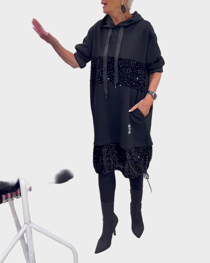 Marieta | Modern Dress with Hood and Flare