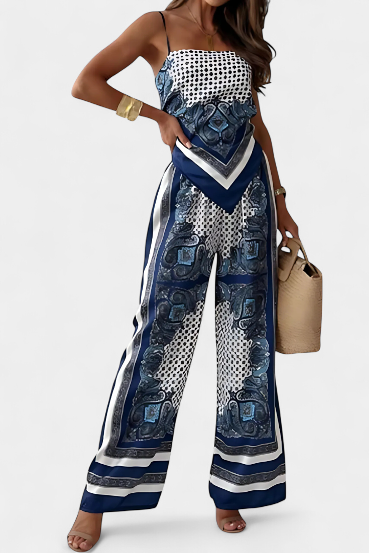 Leonie Paisley Pattern and Straps Set