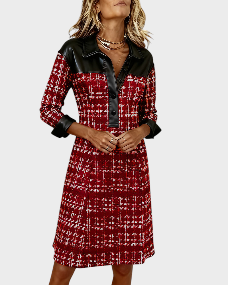 Sidney | Long Sleeve Dress, Patches and Pebbles