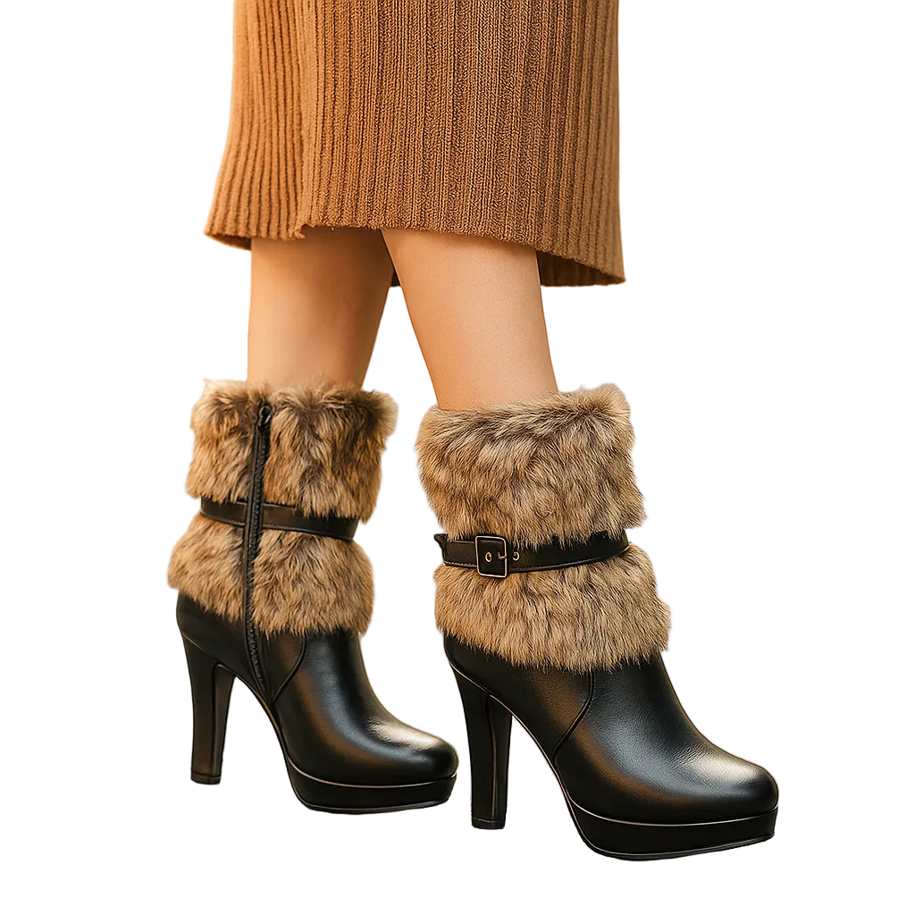 Carmen - Faux Fur Boots