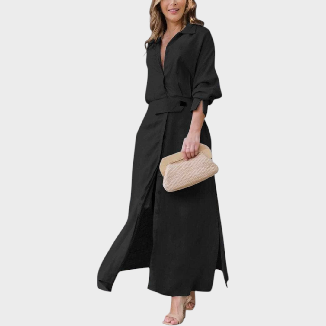 Jeanette | Elegant Maxi Dress with V-Neck