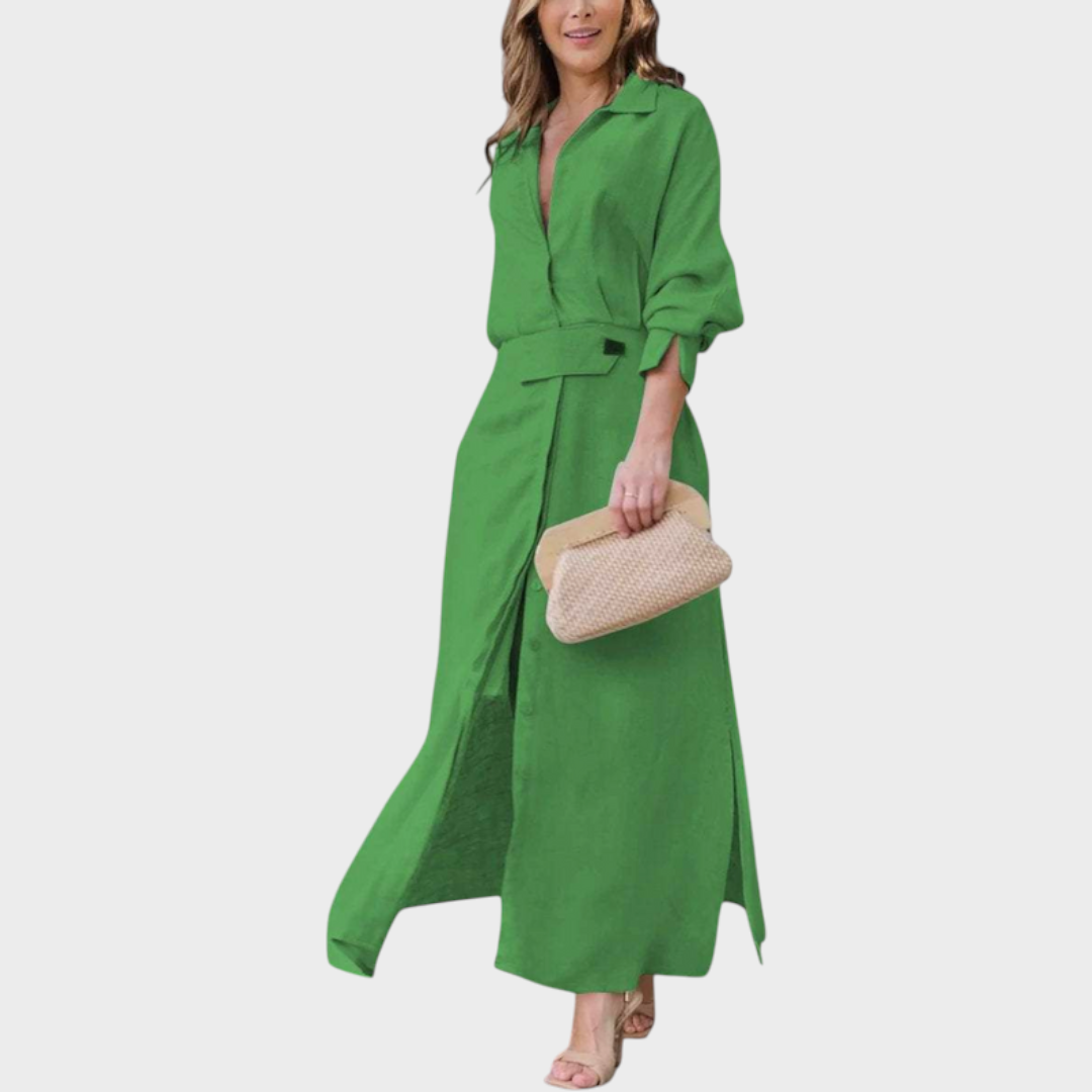 Jeanette | Elegant Maxi Dress with V-Neck