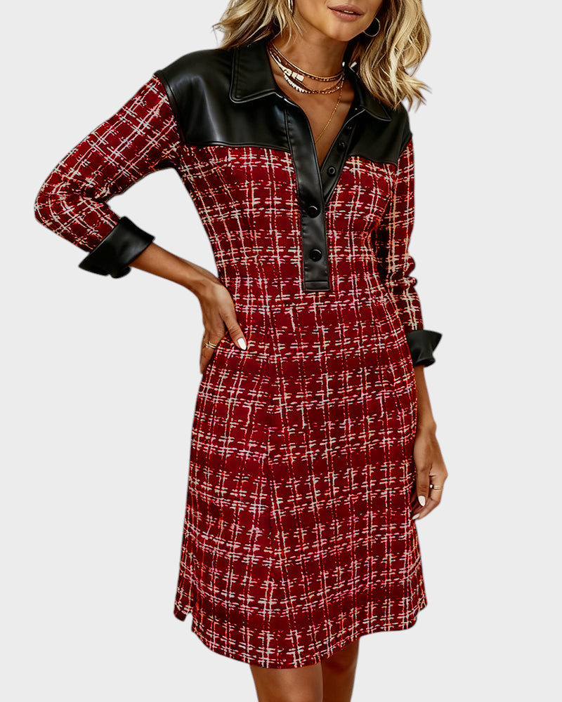 Sidney | Long Sleeve Dress, Patches and Pebbles