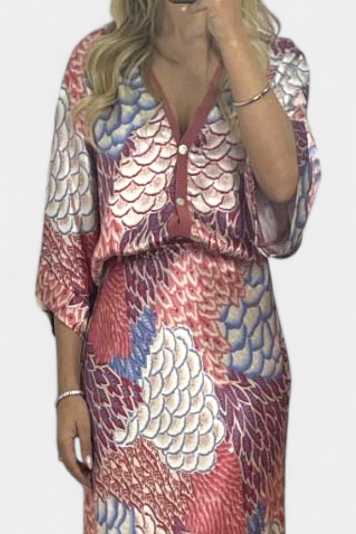 Shae Soft Set with Blouse and Floral Mermaid Skirt