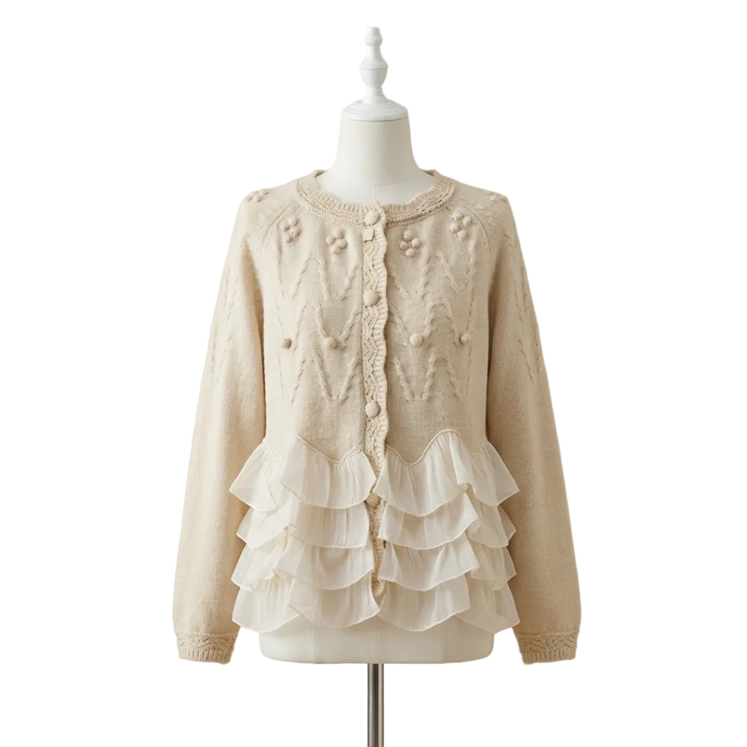 Natalie - Ruffle Cardigan