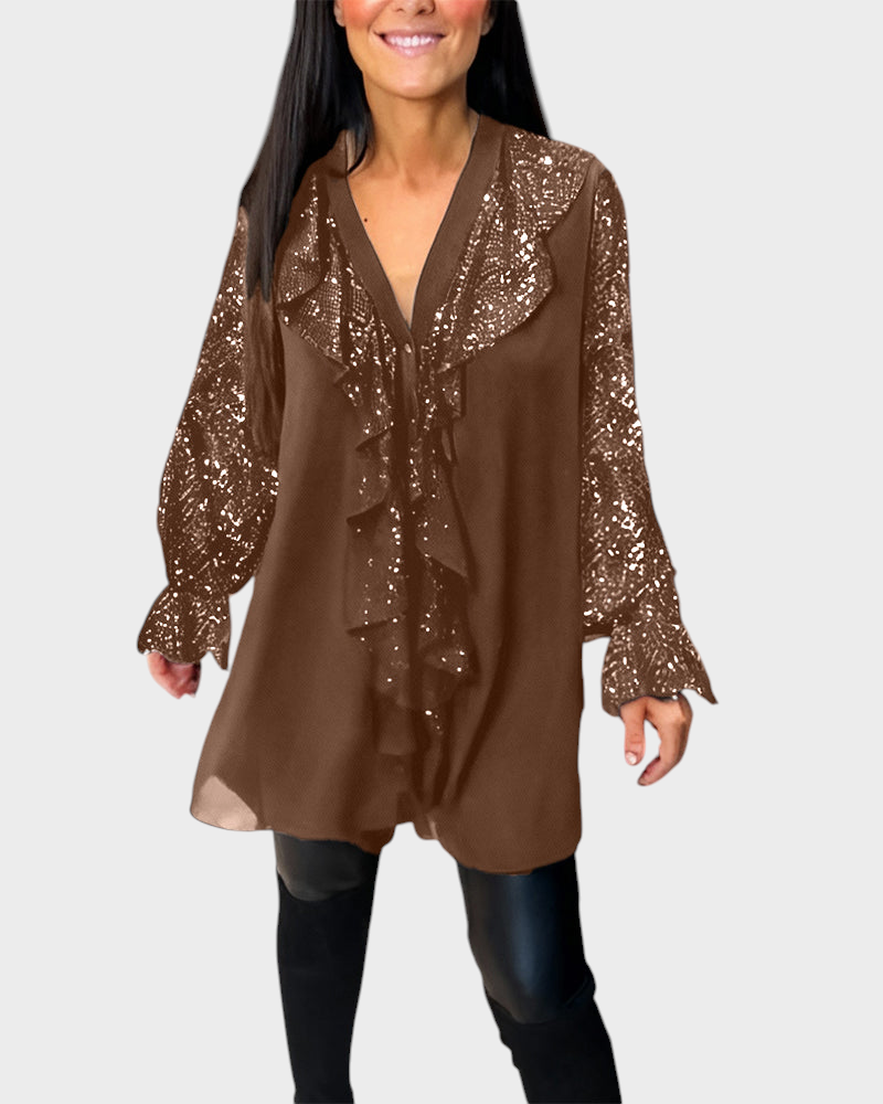 Fatima | Solid Color Striped Blouses