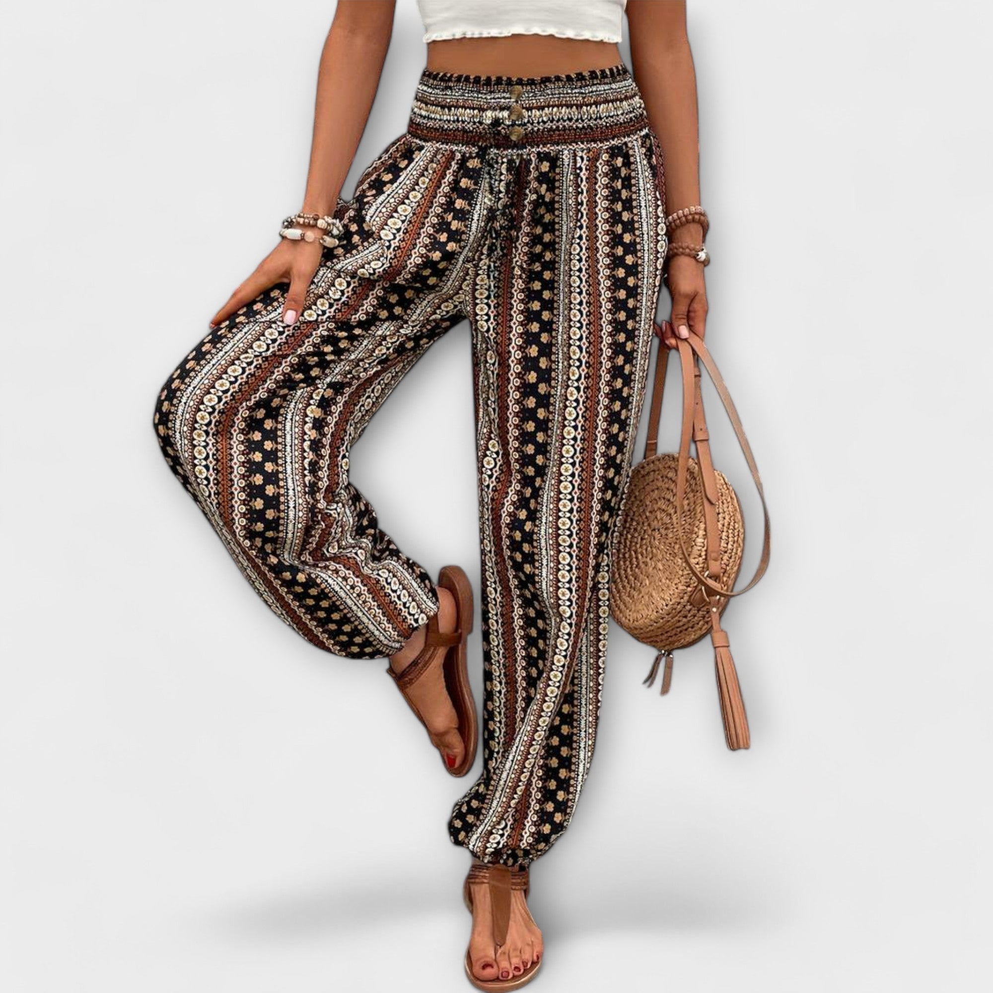Folklore Pattern Pants