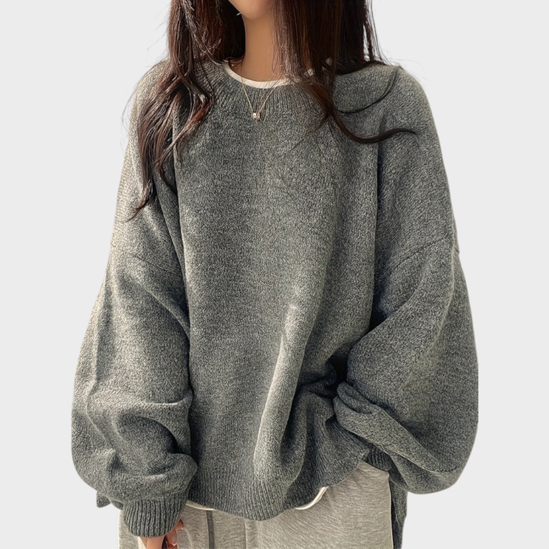 Zaneya | Crew Neck Long Sleeve Sweater
