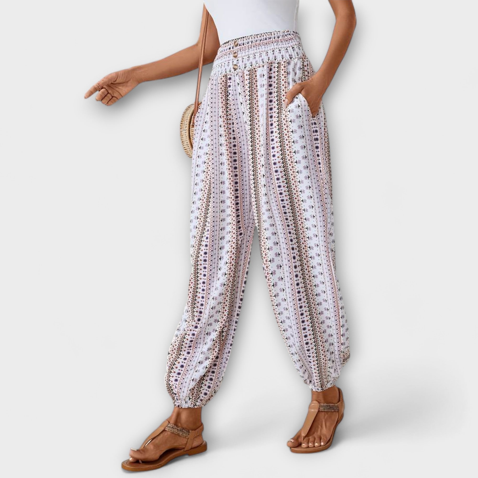 Folklore Pattern Pants