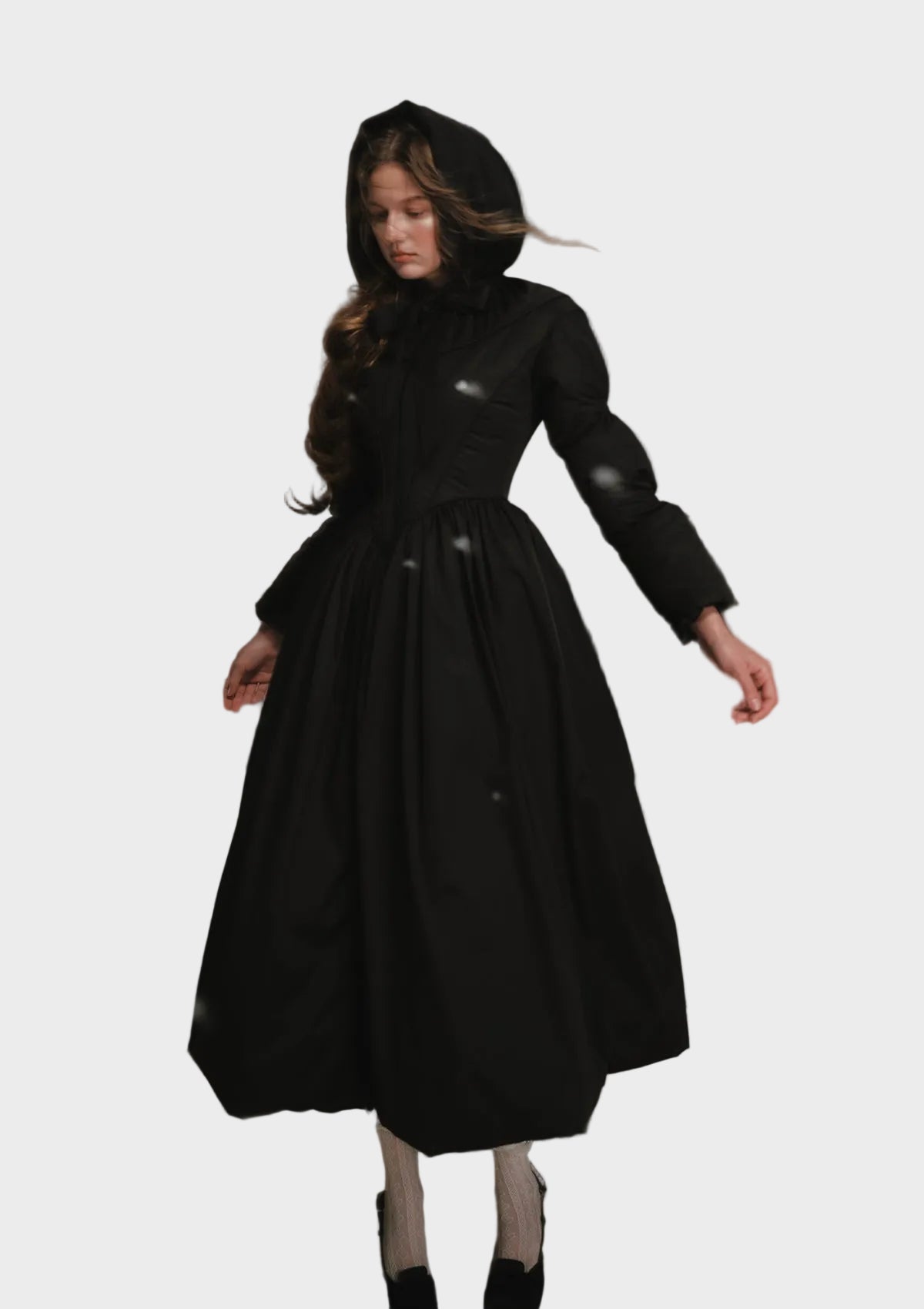 Victoria - Black and white Warrior down jacket