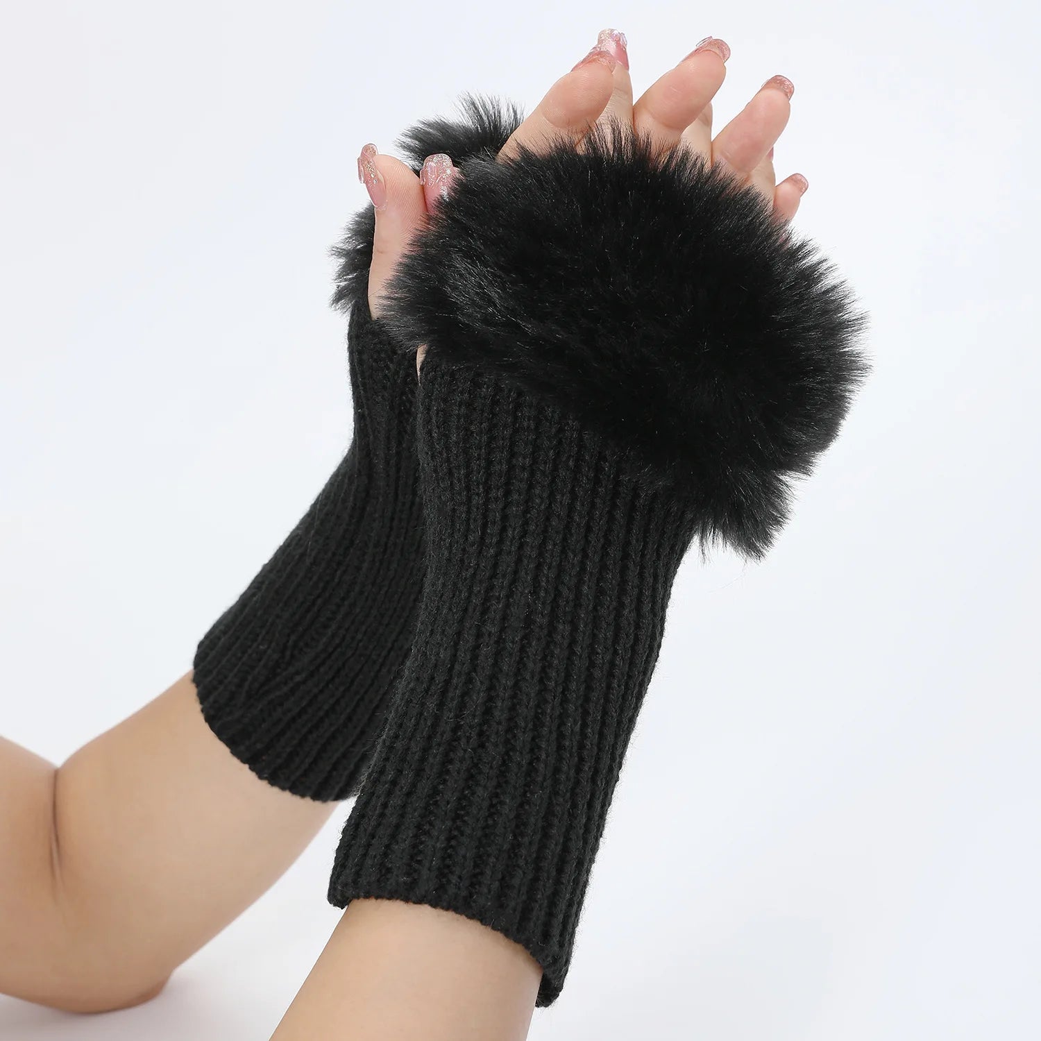 Jiria | Faux Fur Cuff Arm Warmers