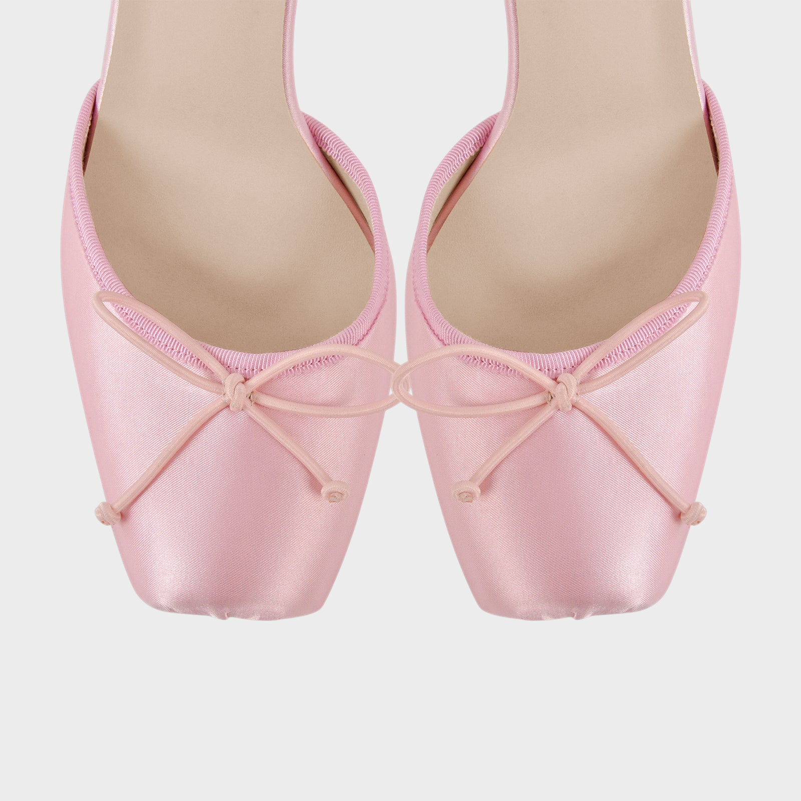 Maggie | Square Toe Satin Ankle Strap Pumps