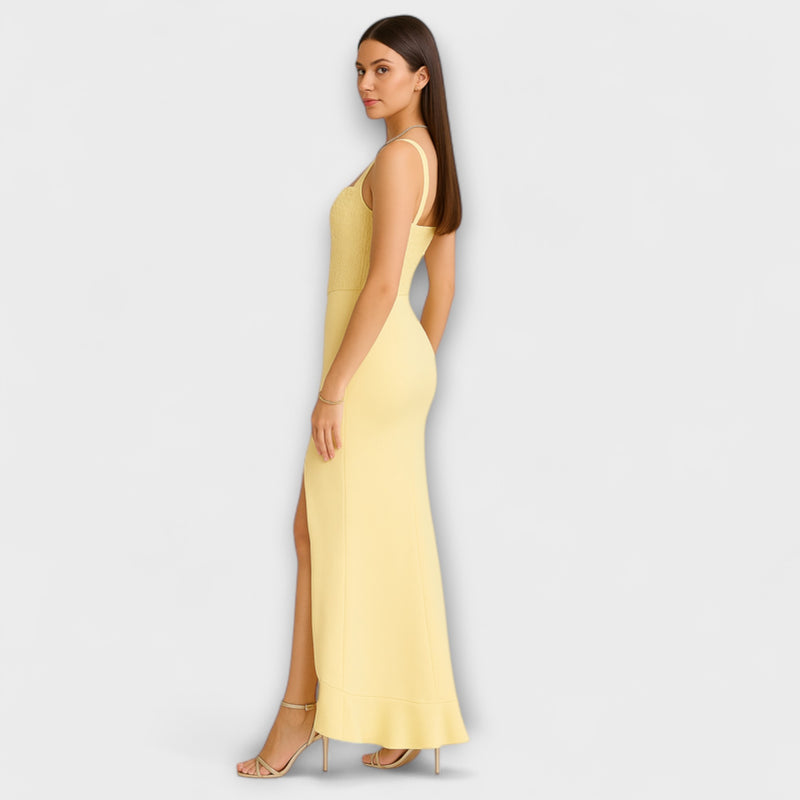 Bella - Satin dress with corset