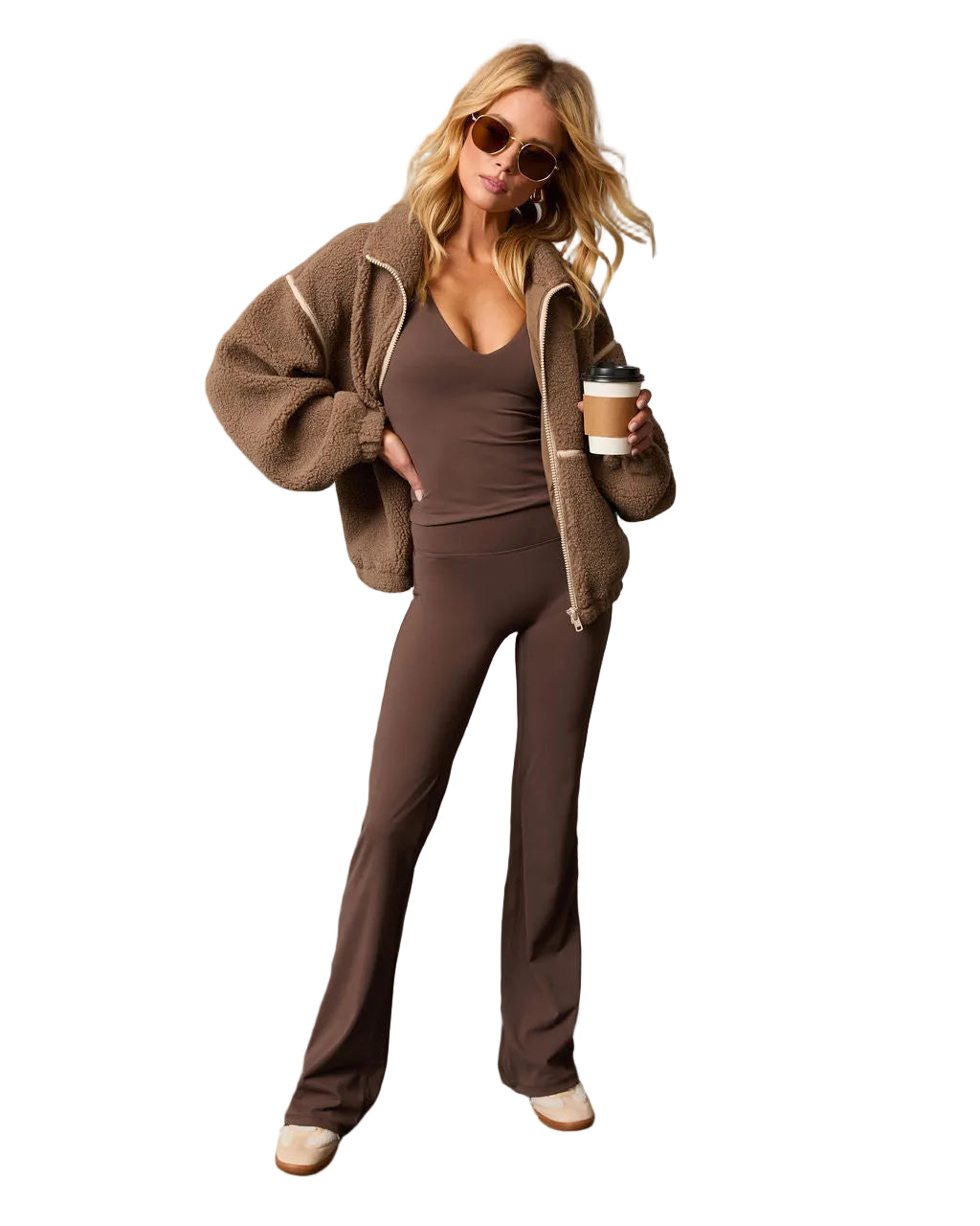 Hannah | Chill Whispers Contrast Trim Shearling Jacket