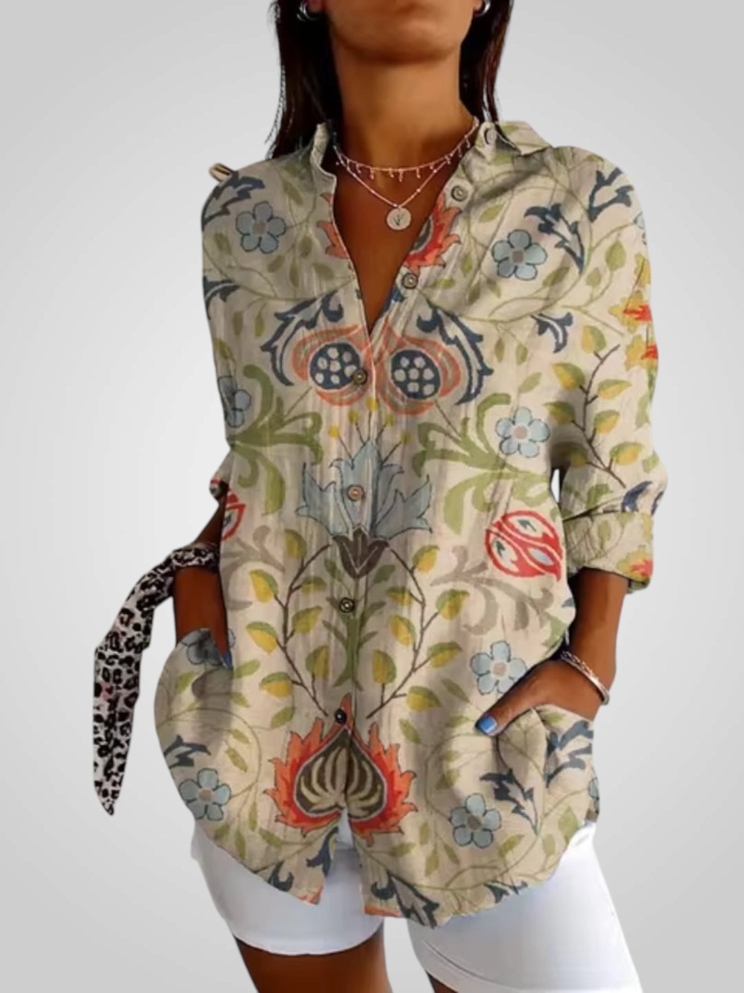 Floria | Blouse with Flowers