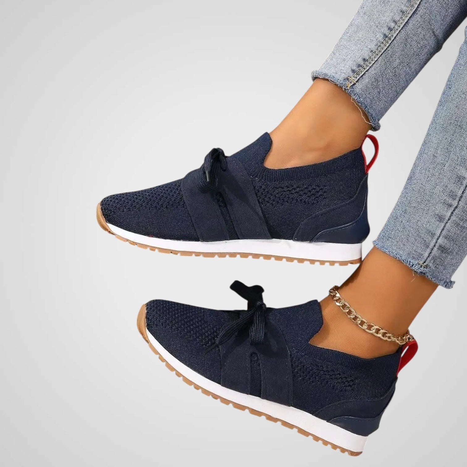 Gemma | Dámske sieťované šnurovacie topánky na ortopedické účely