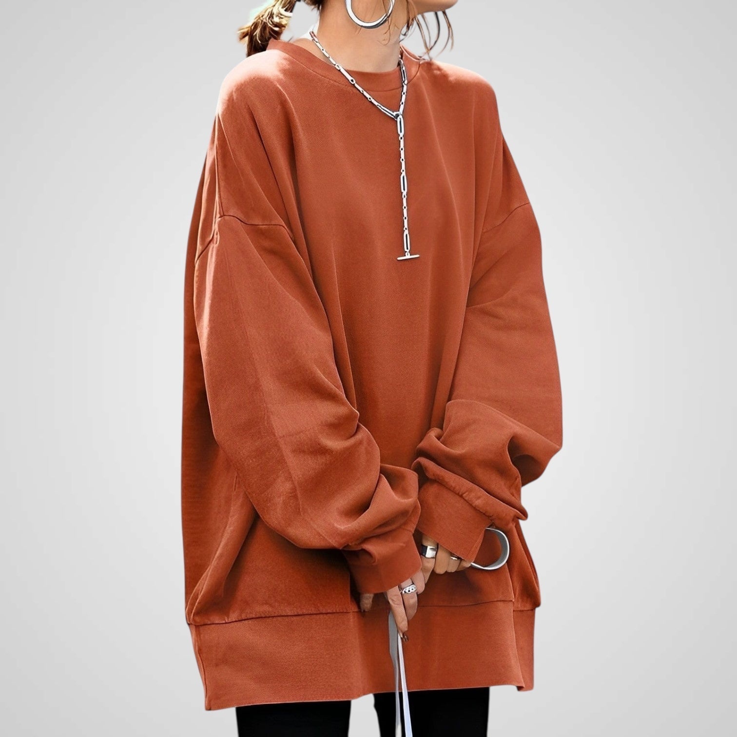Fancy | Women's Loose Pullover Sweatshirt
