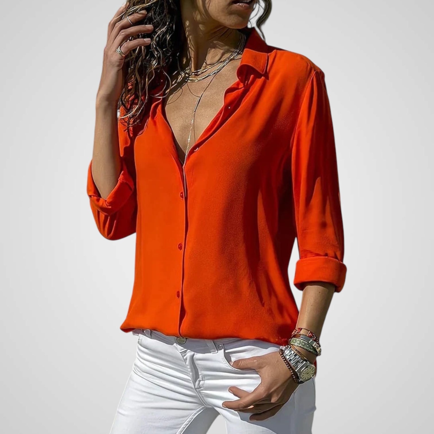 Fenna | Elegant Chiffon Blouse