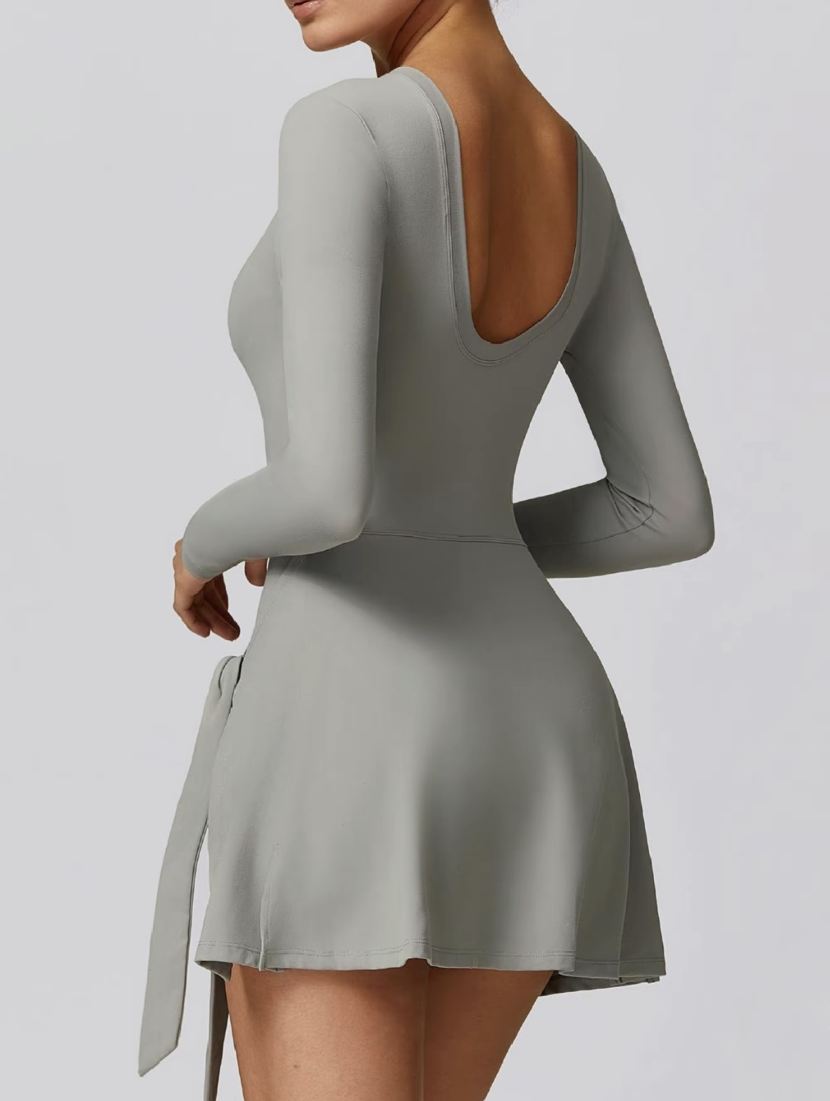 Lemilla™ Long Sleeve High Neck Tennis Dress