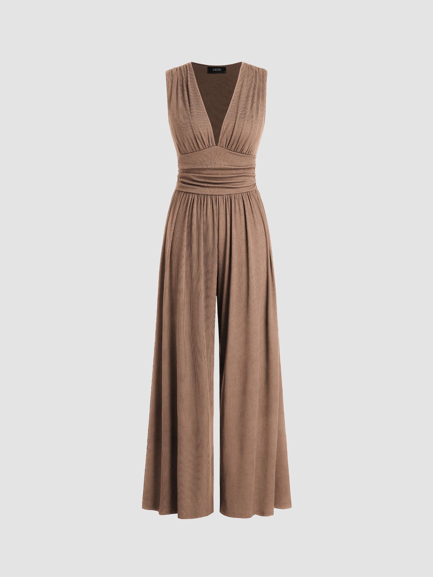 CHARITY – Elegant sleeveless jumpsuit with wide pants