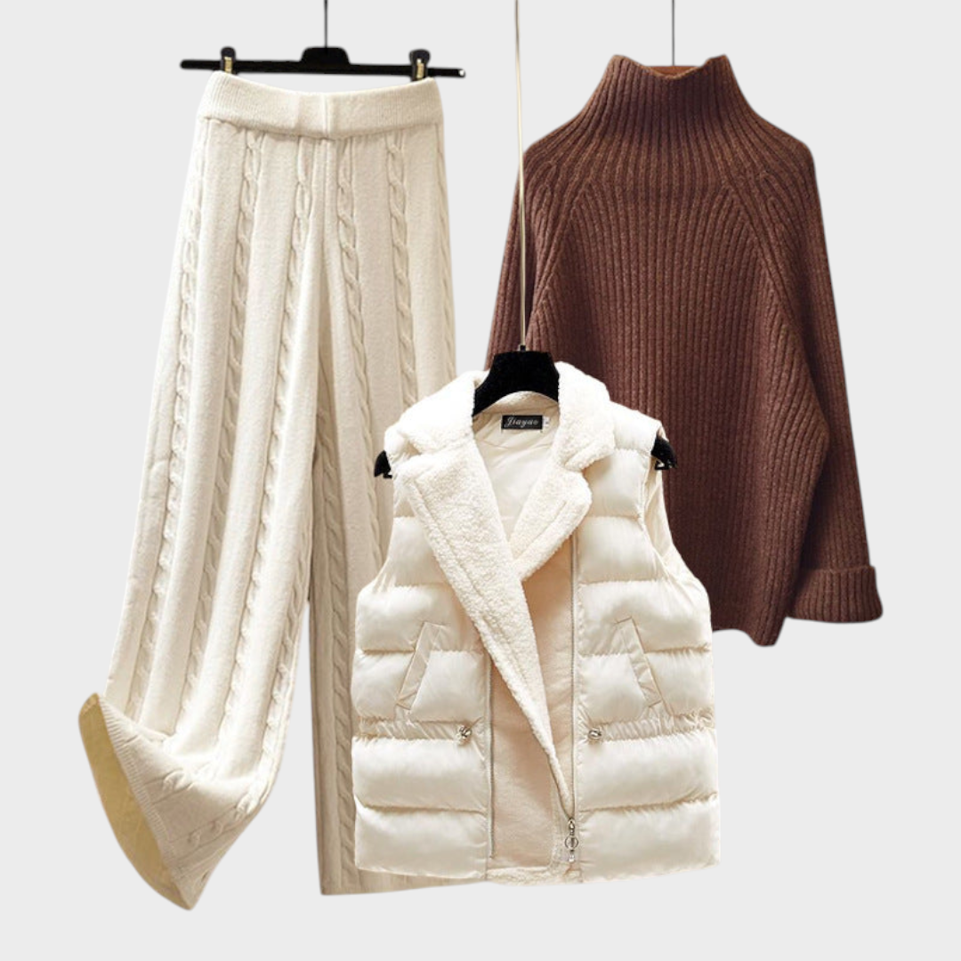 Isobel | Three-Piece Knitted Winter Set