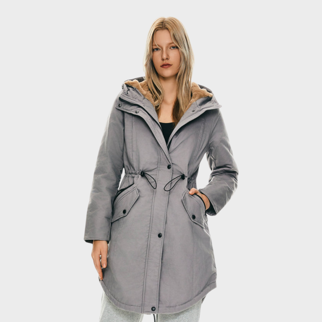 Eilish | Fleece Hooded Parka Jacket with Pockets