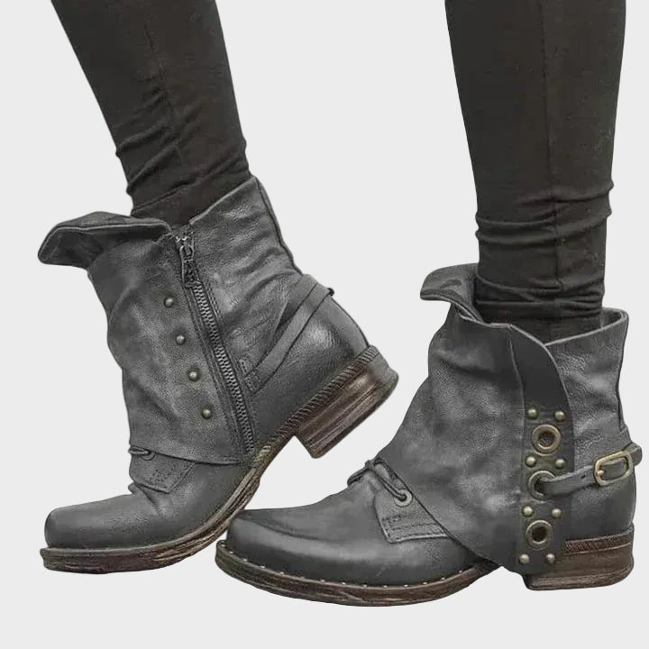 Persephone™ | Bold Black Ankle Boots for Women