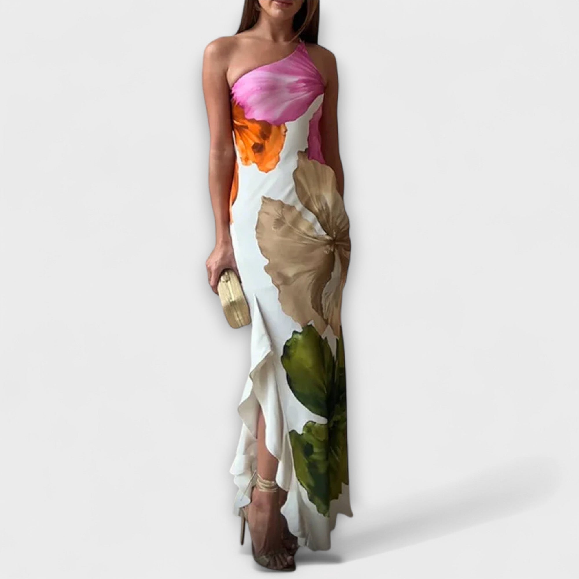 Zami — Elegant Patchwork Maxi Dress