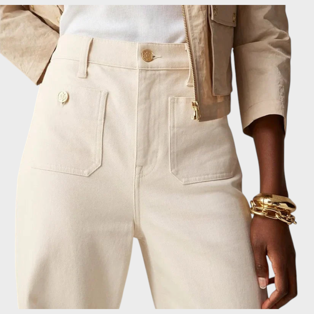 Jhana | Denim Capri Pants