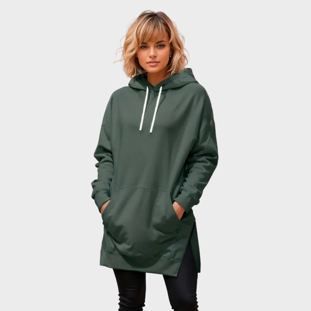 Rhea | Long Dress with Hood