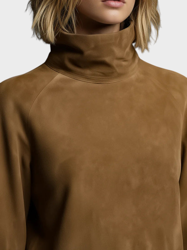 Amethyst | Loose Fit Suede Mini Dress