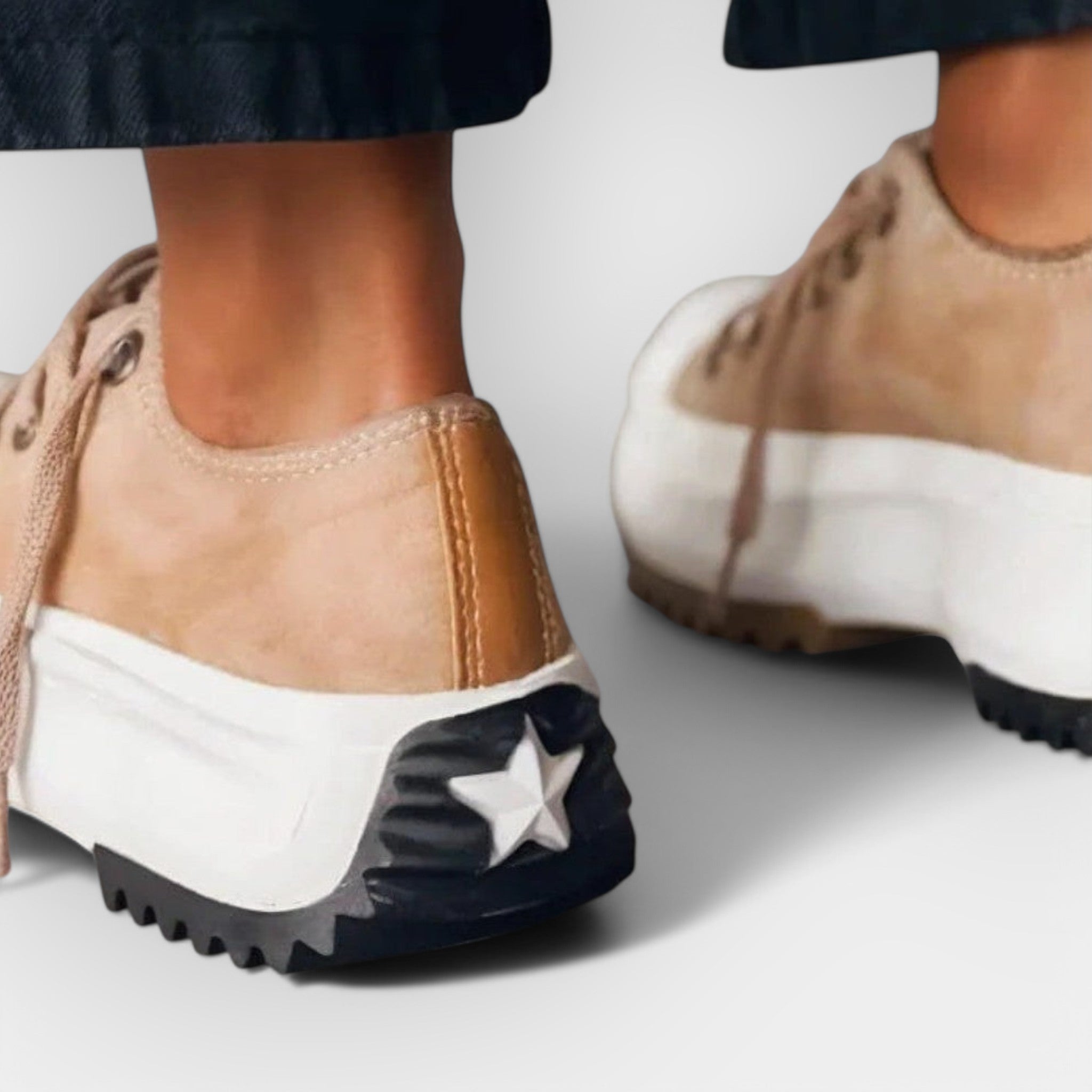 Modern Athletic Shoes with Thick Soles