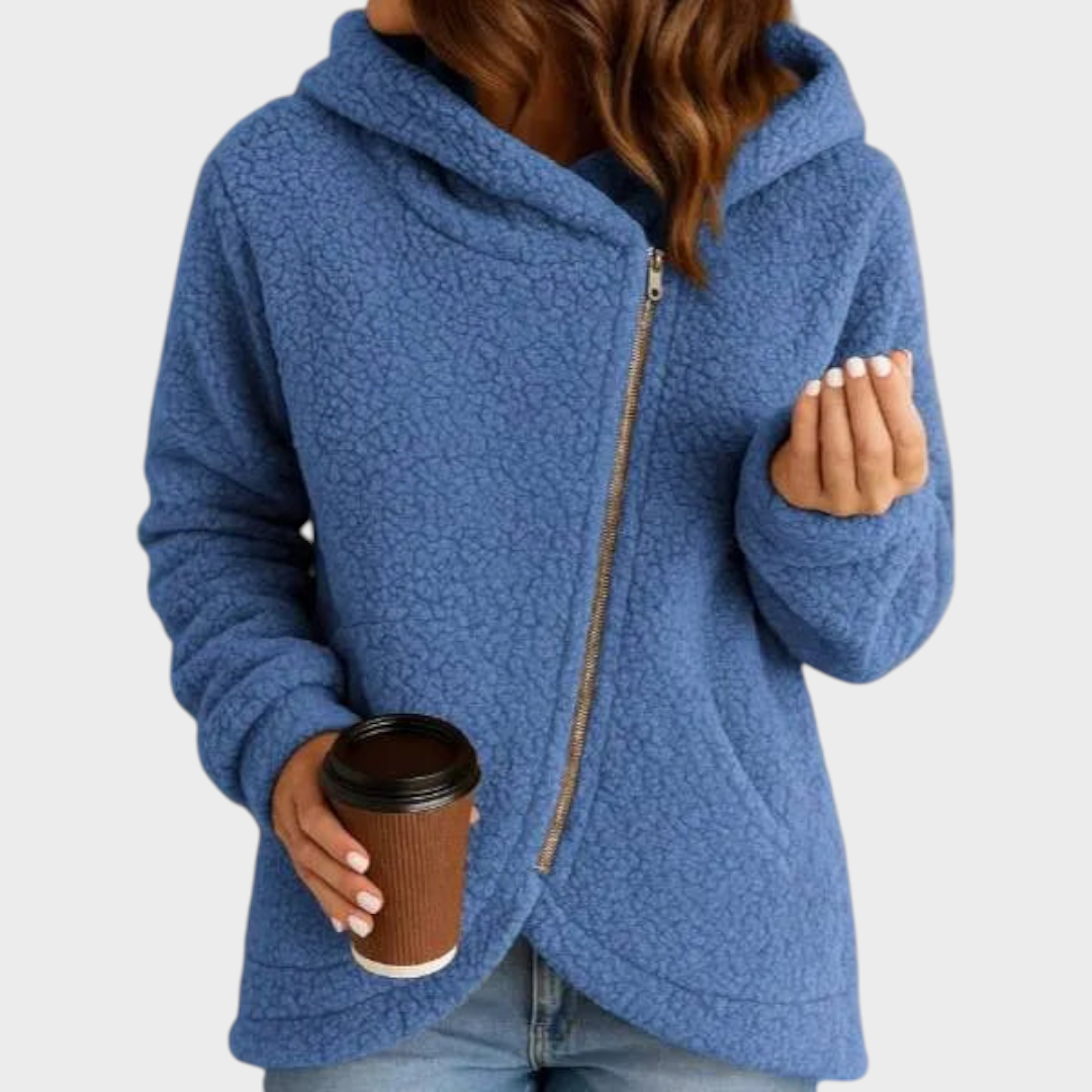 Yumi | New women's wide casual wool sweatshirt with long sleeves