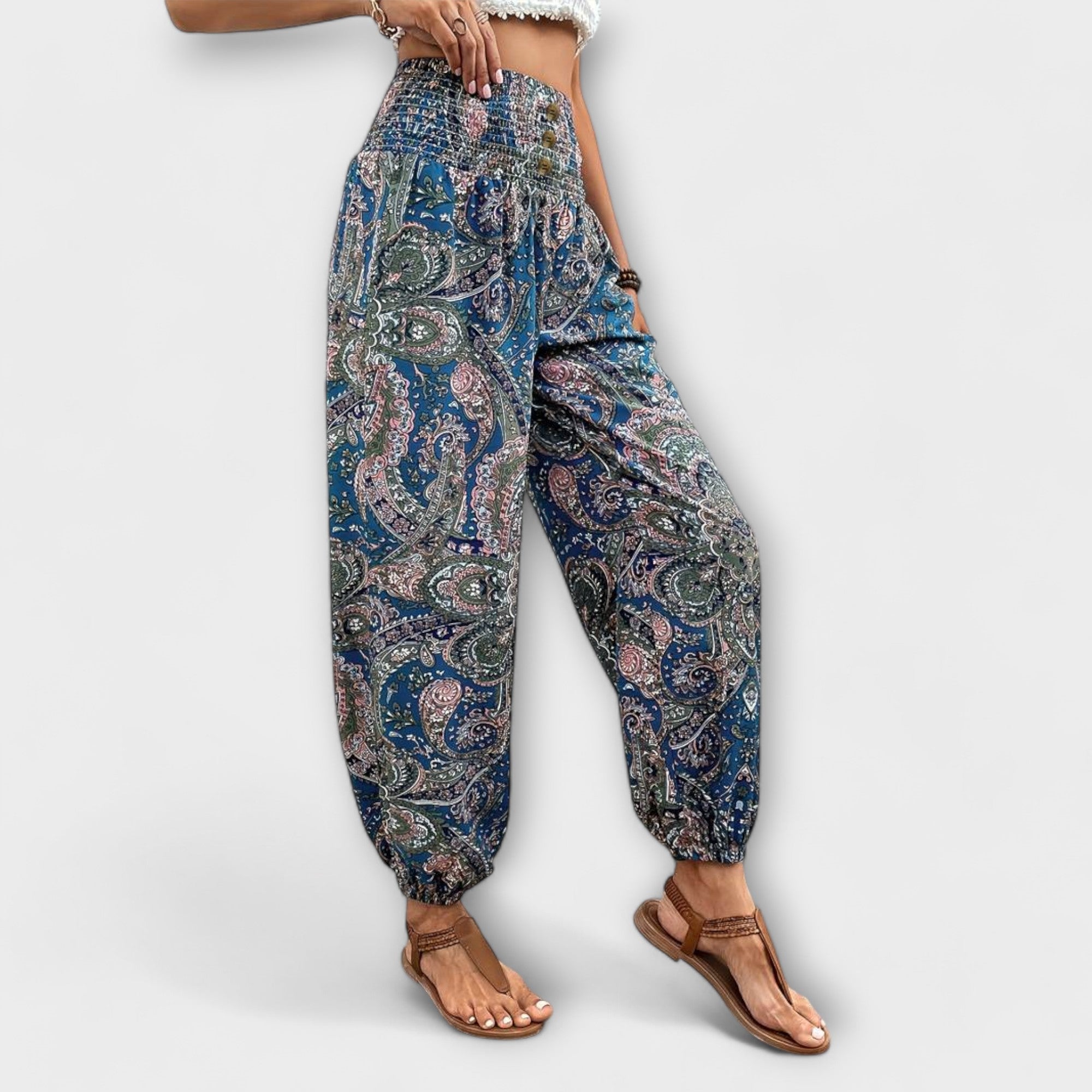 Folklore Pattern Pants