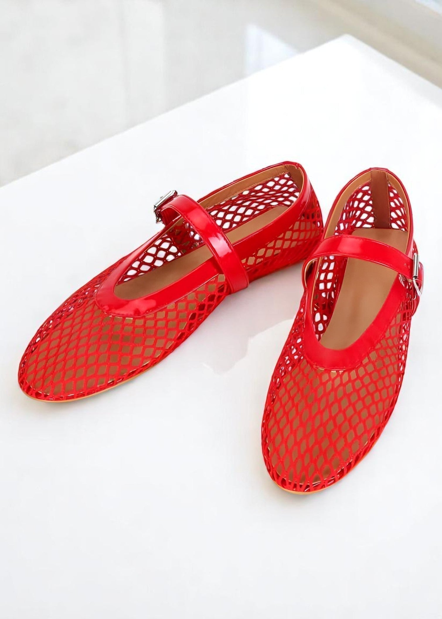 Luna – Mesh Flats with Modern & Statement Style