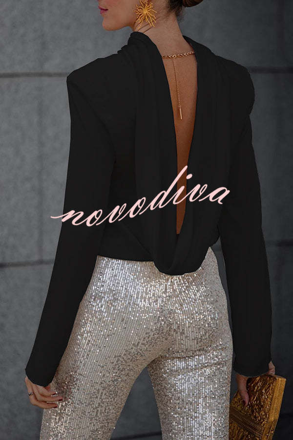 Evengelia | Secret of Elegance Satin Back Chain Blouse