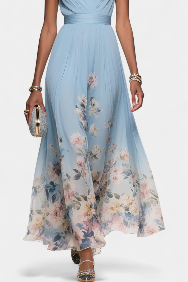 Sauline Sleeveless Floral Maxi Dress
