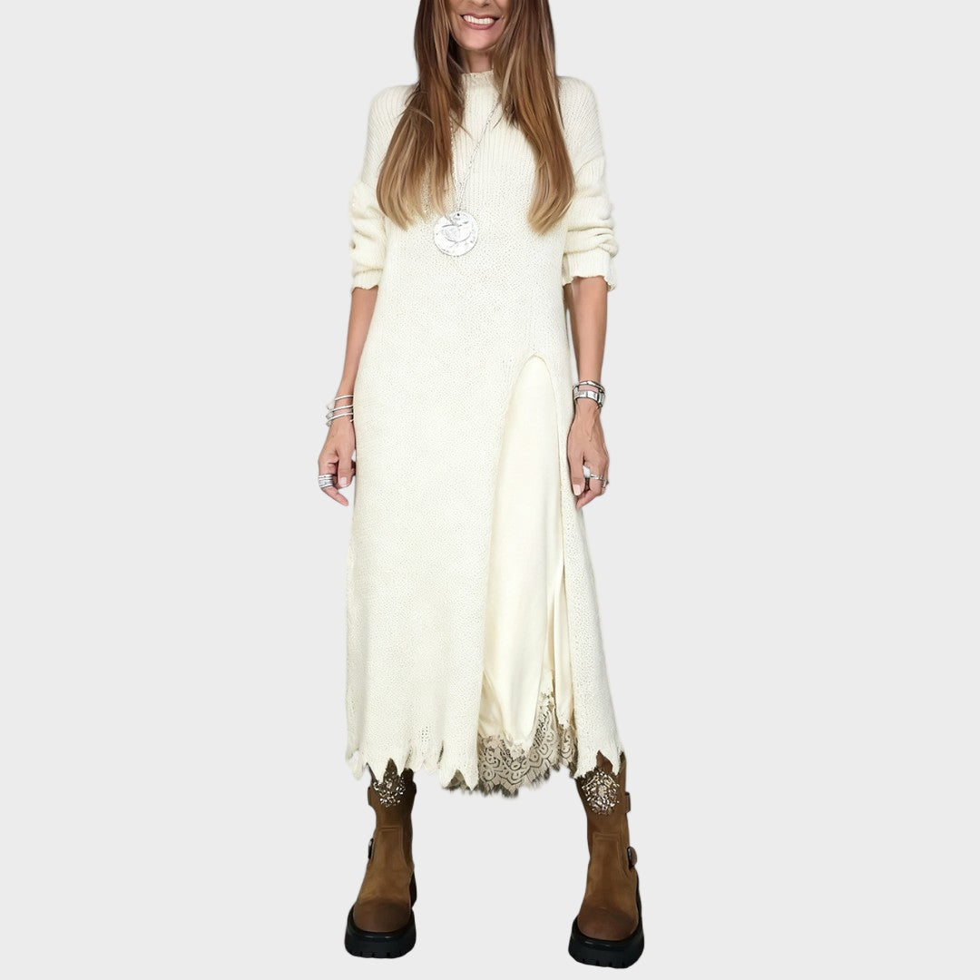 Lena | Elegantné dlhé pletené šaty