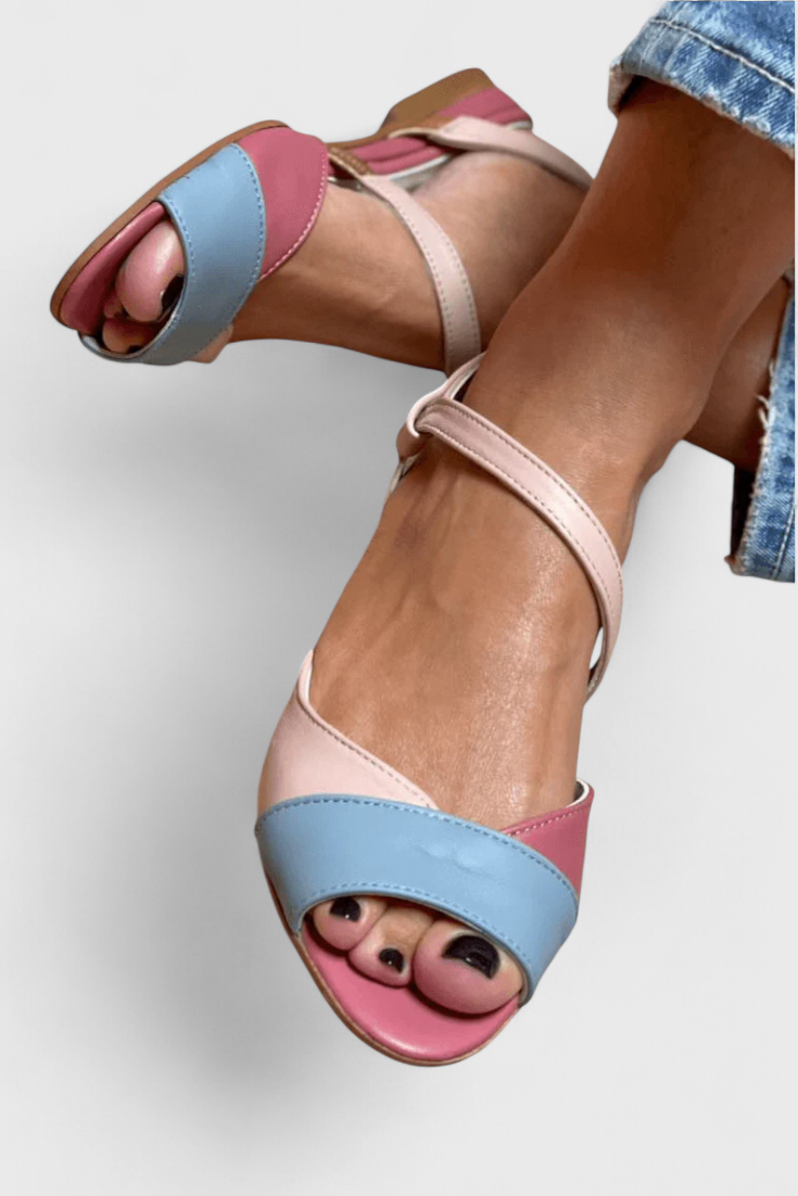 Juralina Elegant ankle strap sandals with soft sole