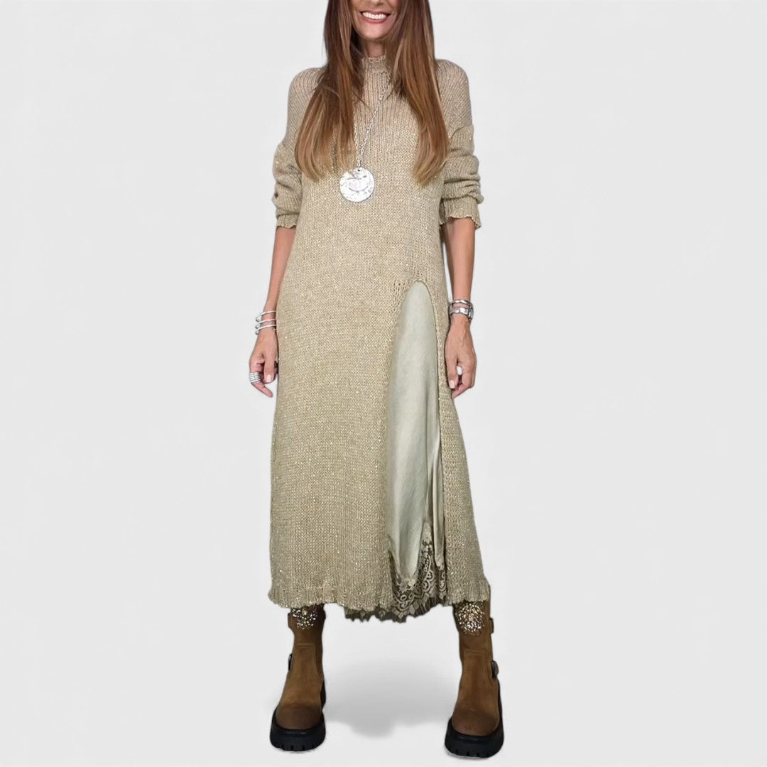 Lena | elegant long knitted dress