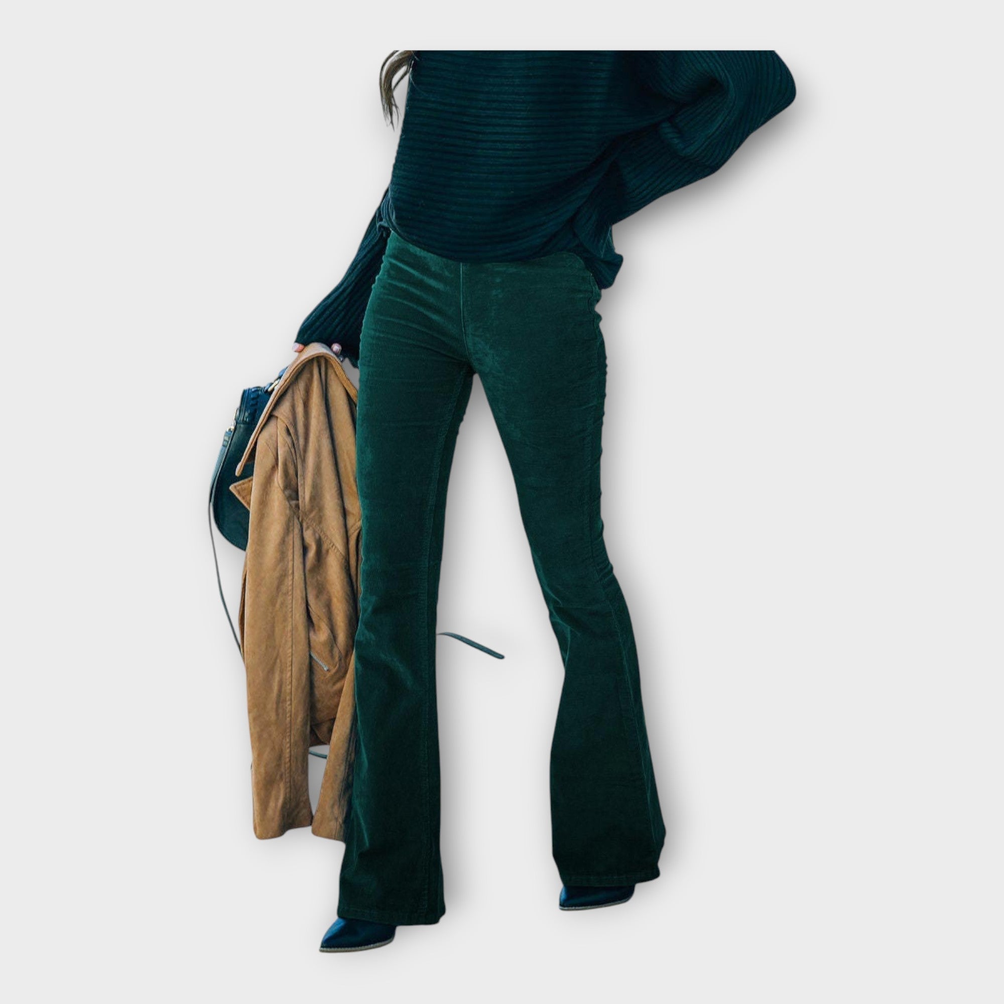 Elegant Bell-Bottom Pants