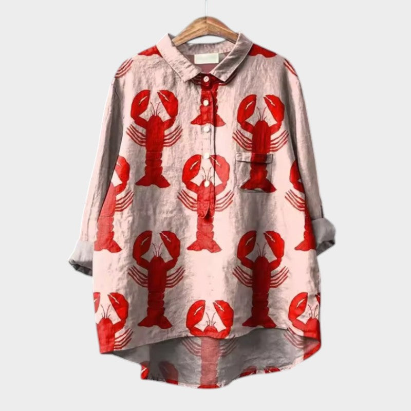 Kani — Premium Blouse with Floral Pattern