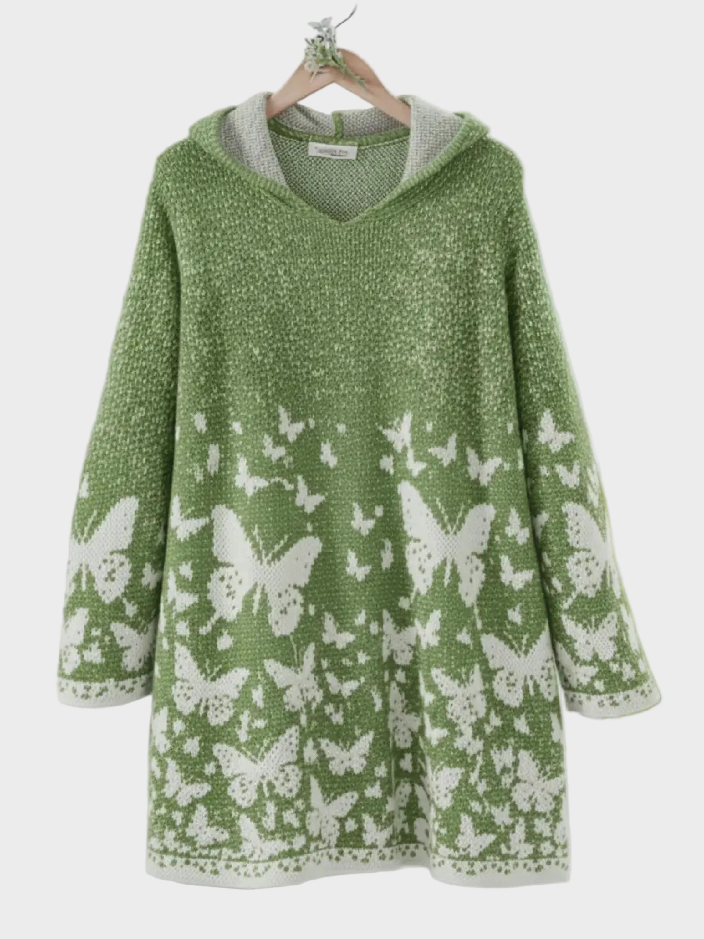 Zoe | Butterfly Valley Hooded Knitted Sweater