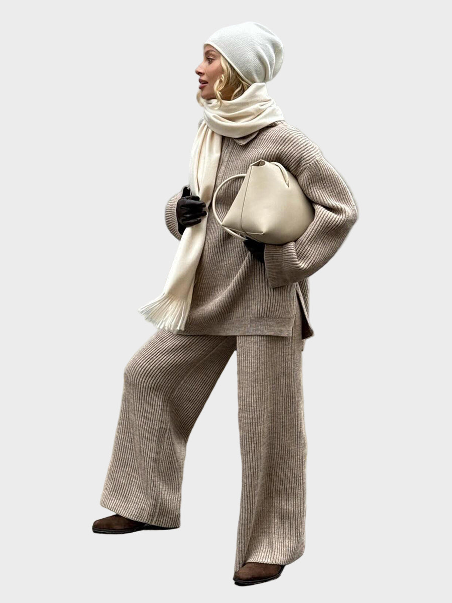 Julia - Waist-zip sweater set