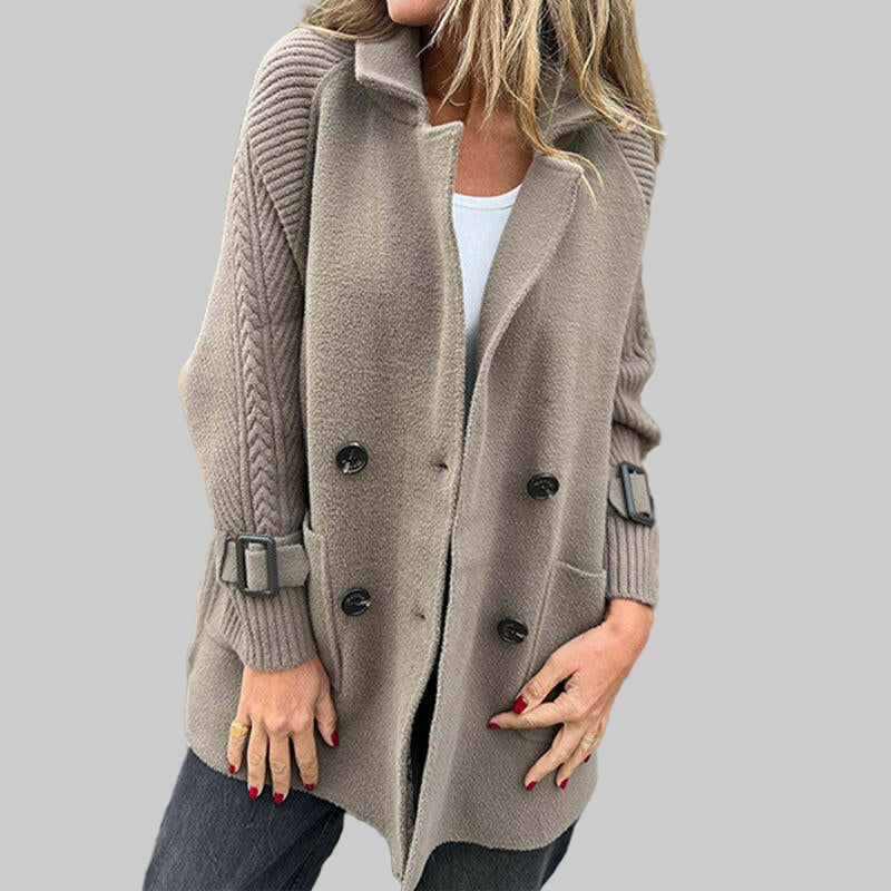 ISOLA™ | Mid-Length Double-Breasted Coat