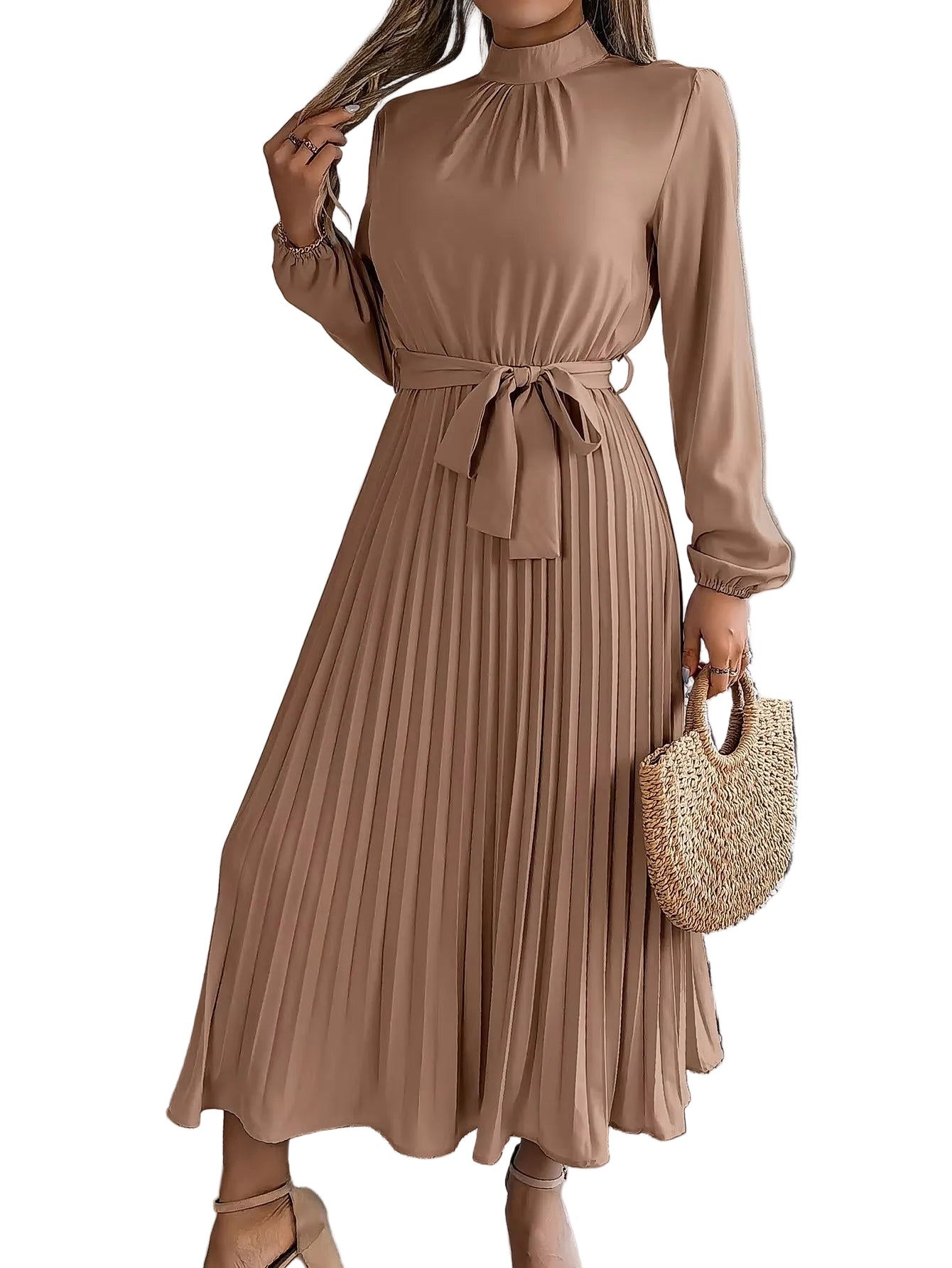 Sorayae | Elegant Pleated Maxi Dress