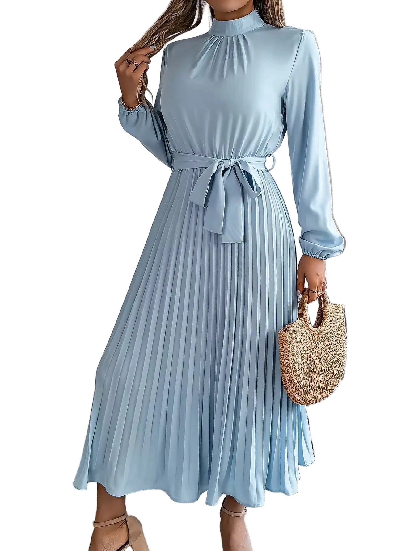 Sorayae | Elegant Pleated Maxi Dress