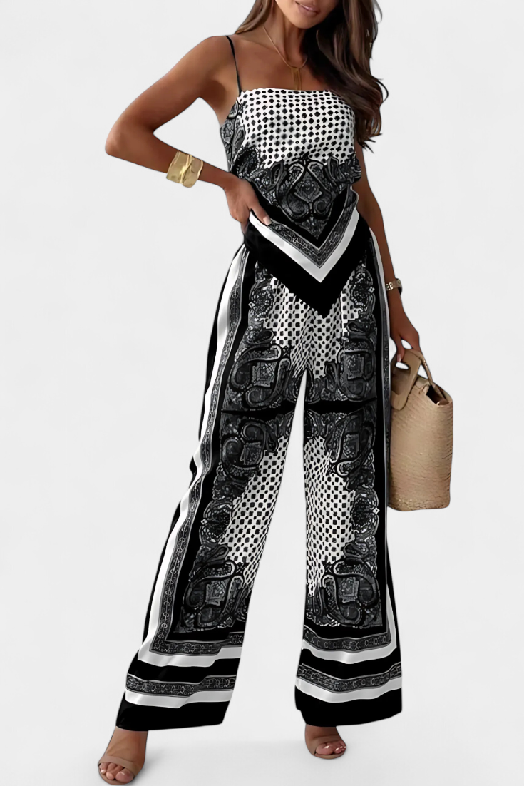 Leonie Paisley Pattern and Straps Set